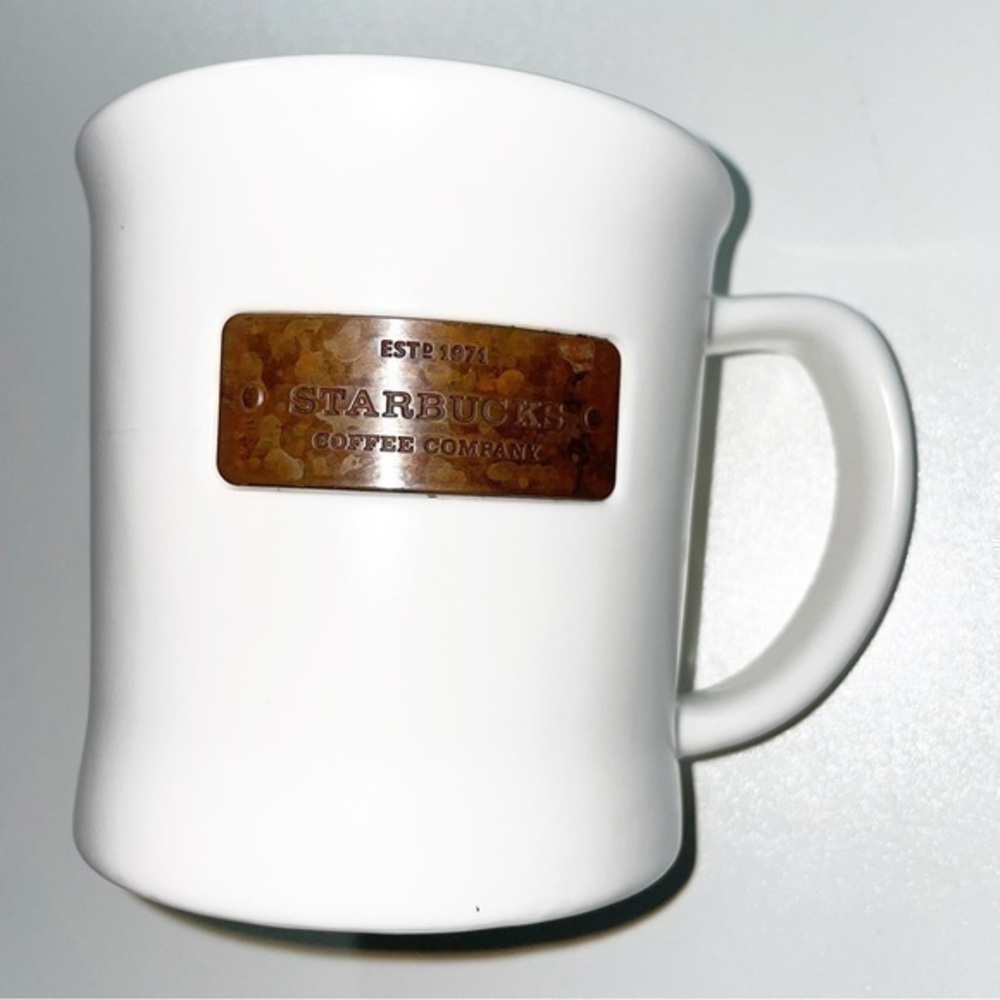 Starbucks Large Coffee Mug Metal Plaque